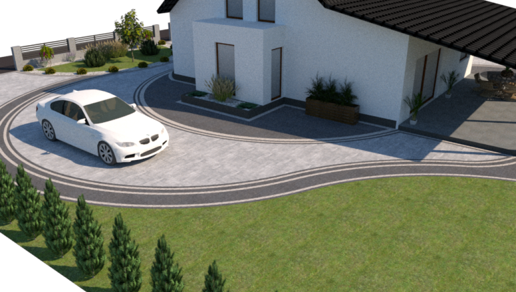 Wizualizacja 3D — zagospodarowanie terenu